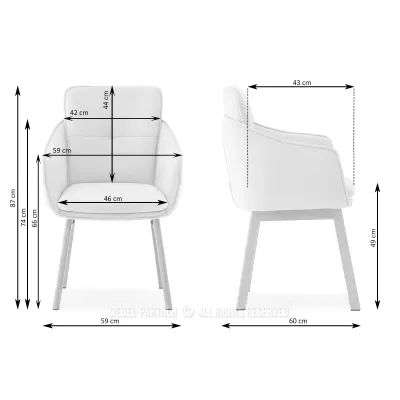 Elegantná jedálenská stolička VIVIENNE - čierna / orech
