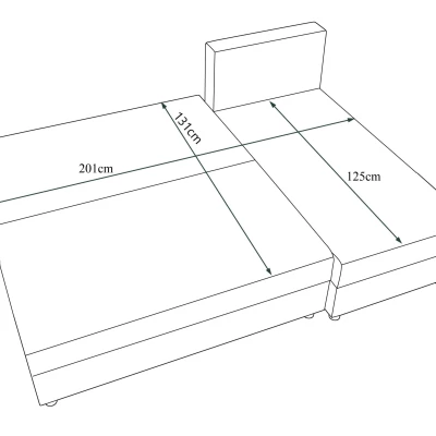 Moderná rohová sedačka HORTENZIE - zelená