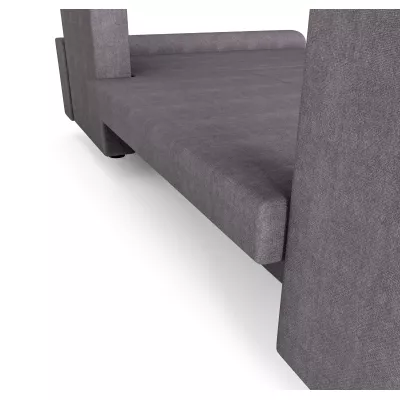 Moderná rohová sedačka HORTENZIE - čierna / červená