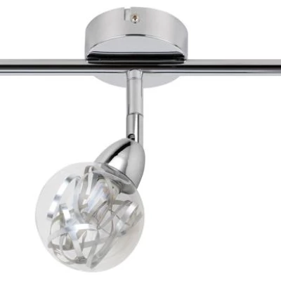 Stropné bodové LED svetlo BOLO - 3x6W, 3000K (teplá biela), chrómované