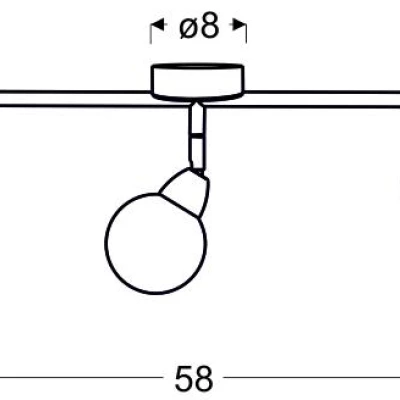 Stropné bodové LED svetlo BOLO - 3x6W, 3000K (teplá biela), chrómované