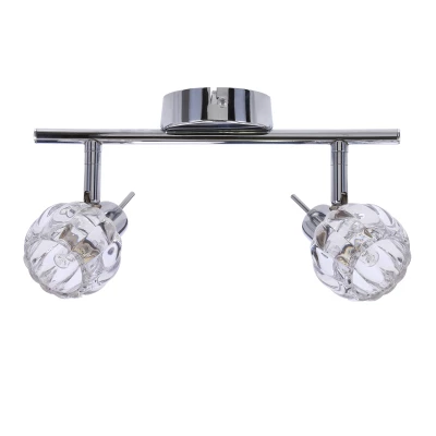 Nástenné / stropné bodové osvetlenie BOMBOLA - 2xG9, 40W, chrómované / číre