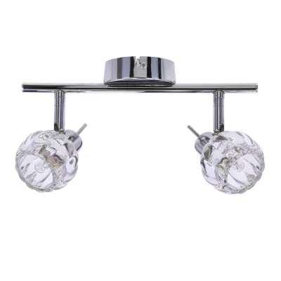 Nástenné / stropné bodové osvetlenie BOMBOLA - 2xG9, 40W, chrómované / číre