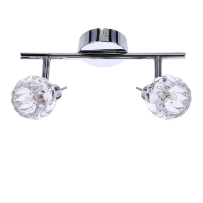 Nástenné / stropné bodové osvetlenie BOMBOLA - 2xG9, 40W, chrómované / číre