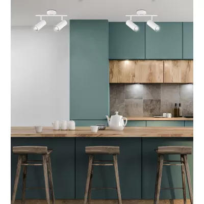 Stropné bodové svietidlo COLLY - 2xGU10, 15W, biele