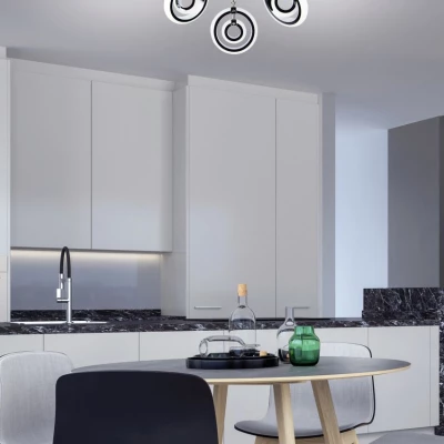 Stropné bodové LED svetlo CELT - 3x6W, 3000K (teplá biela), chrómované