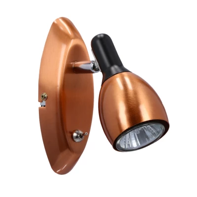 Nástenné bodové osvetlenie CROSS - 1xGU10, 50W, medené