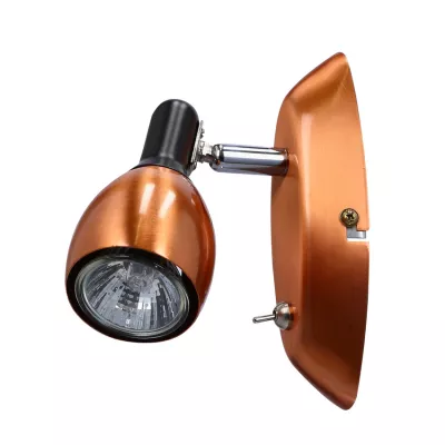 Nástenné bodové osvetlenie CROSS - 1xGU10, 50W, medené