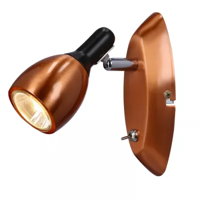 Nástenné bodové osvetlenie CROSS - 1xGU10, 50W, medené