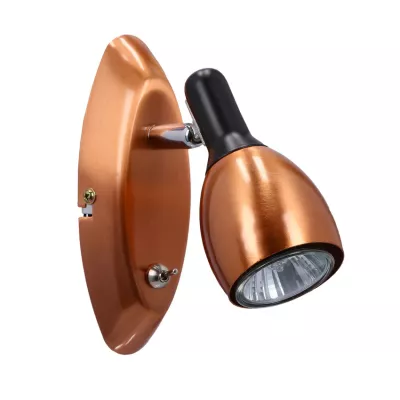 Nástenné bodové osvetlenie CROSS - 1xGU10, 50W, medené