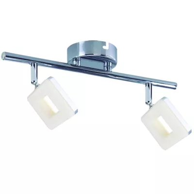 Nástenné bodové LED osvetlenie CYNTHIA - 2x5W, 3000K (teplá biela), chrómované