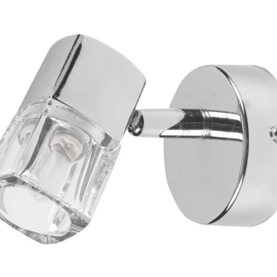 Nástenné bodové osvetlenie DIAMENT - 1xG9, 40W, chrómované / číre