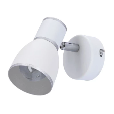 Bodové nástenné osvetlenie FIDO - 1xE14, 40W, chrómované / biele