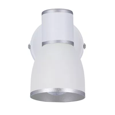 Bodové nástenné osvetlenie FIDO - 1xE14, 40W, chrómované / biele