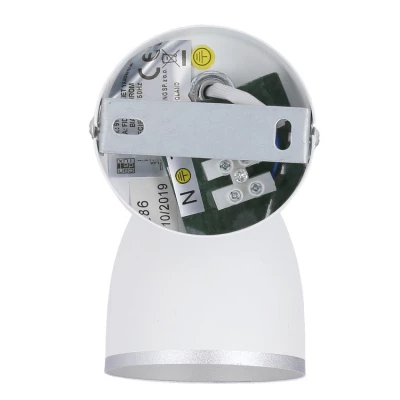 Bodové nástenné osvetlenie FIDO - 1xE14, 40W, chrómované / biele