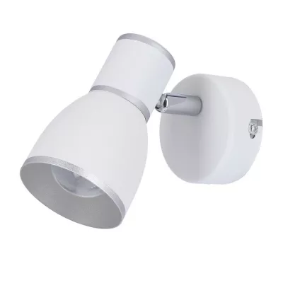 Bodové nástenné osvetlenie FIDO - 1xE14, 40W, chrómované / biele