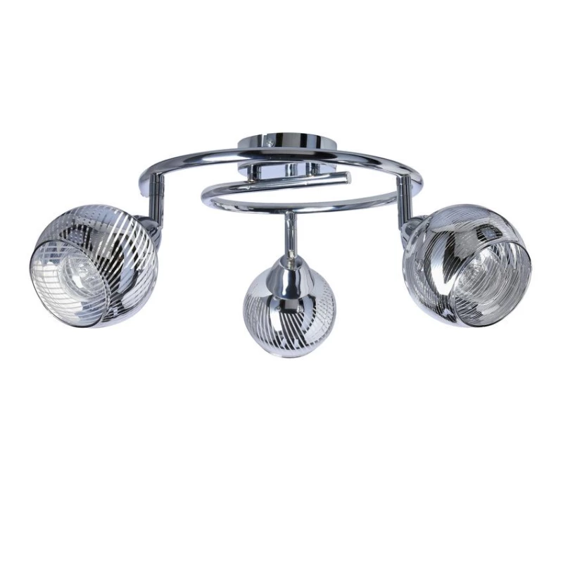 Stropné moderné bodové LED osvetlenie FORT - 3xE14, 10W, chrómované
