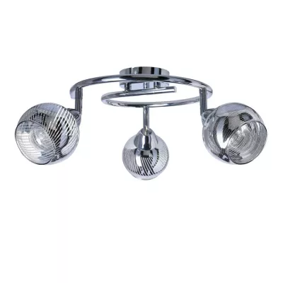 Stropné moderné bodové LED osvetlenie FORT - 3xE14, 10W, chrómované