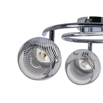 Stropné moderné bodové LED osvetlenie FORT - 3xE14, 10W, chrómované