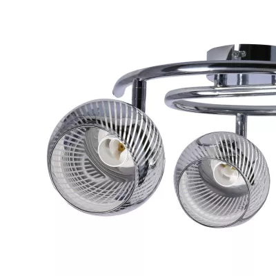 Stropné moderné bodové LED osvetlenie FORT - 3xE14, 10W, chrómované