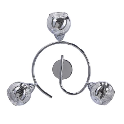 Stropné moderné bodové LED osvetlenie FORT - 3xE14, 10W, chrómované