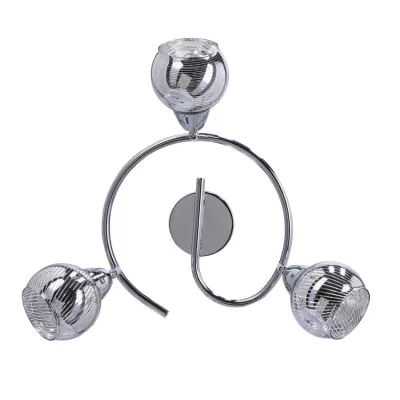 Stropné moderné bodové LED osvetlenie FORT - 3xE14, 10W, chrómované