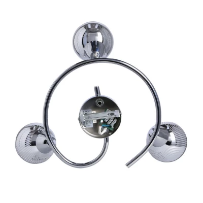 Stropné moderné bodové LED osvetlenie FORT - 3xE14, 10W, chrómované