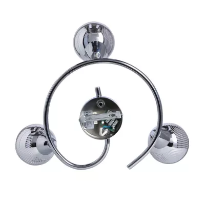 Stropné moderné bodové LED osvetlenie FORT - 3xE14, 10W, chrómované