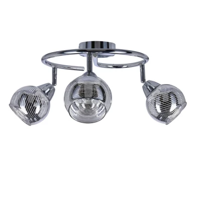 Stropné moderné bodové LED osvetlenie FORT - 3xE14, 10W, chrómované