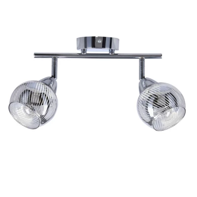 Nástenné / stropné bodové LED osvetlenie FORT - 2xE14, 10W, chrómované