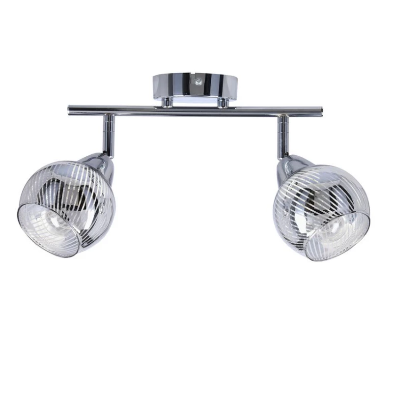 Nástenné / stropné bodové LED osvetlenie FORT - 2xE14, 10W, chrómované