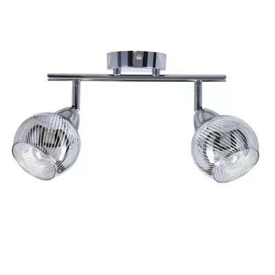 Nástenné / stropné bodové LED osvetlenie FORT - 2xE14, 10W, chrómované