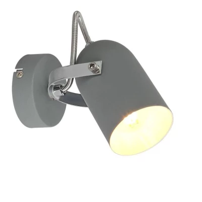 Nástenné bodové loftové svietidlo GRAY - 1xE14, 40W, šedé