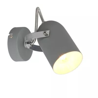 Nástenné bodové loftové svietidlo GRAY - 1xE14, 40W, šedé
