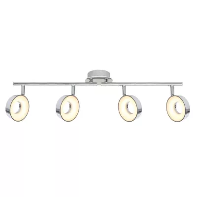 LED designové stropné bodové osvetlenie ISLA - 4x4W, 3000K (teplá biela), chrómované