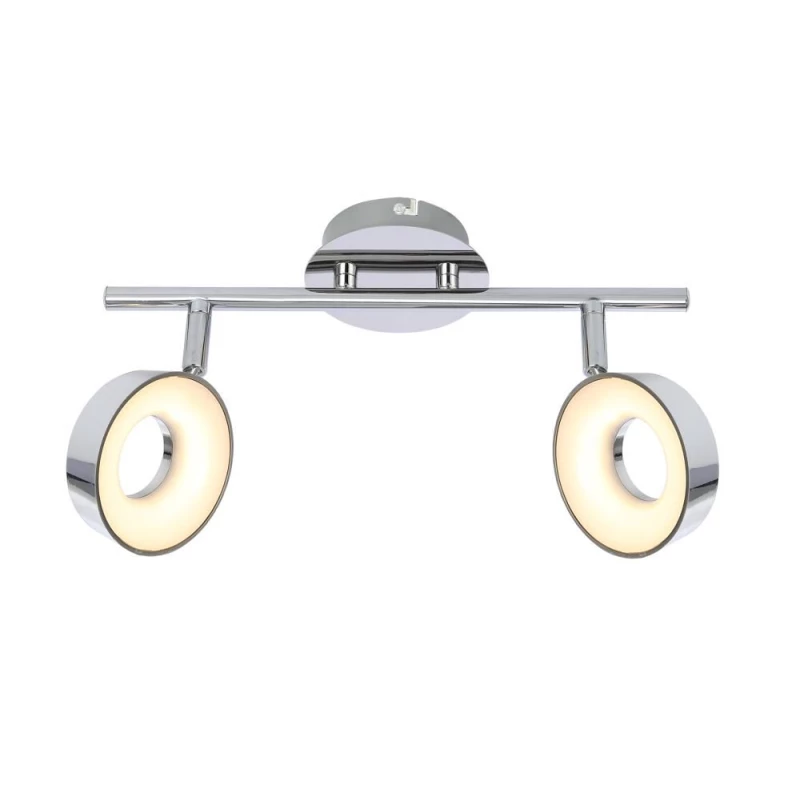 LED stropné / nástenné bodové osvetlenie ISLA - 2x4W, 3000K (teplá biela), chrómované