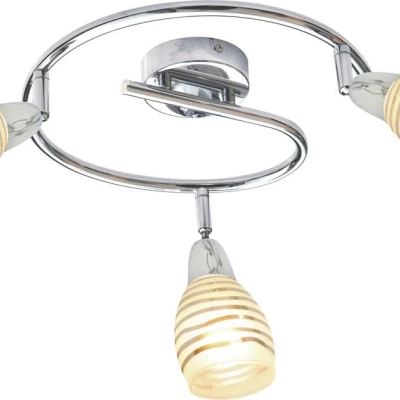 Bodové stropné LED osvetlenie JUBILAT - 3xE14, 10W, chrómované, okrúhle