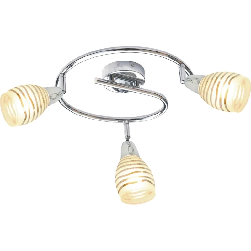 Bodové stropné LED osvetlenie JUBILAT - 3xE14, 10W, chrómované, okrúhle