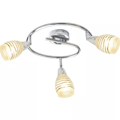Bodové stropné LED osvetlenie JUBILAT - 3xE14, 10W, chrómované, okrúhle