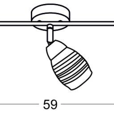 Bodové stropné LED osvetlenie JUBILAT - 3xE14, 10W, chrómované