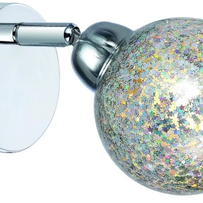 Nástenné LED bodové svetlo KALEIDOSCOPE - 1xG9, 4W, 3000K (teplá biela), chrómované