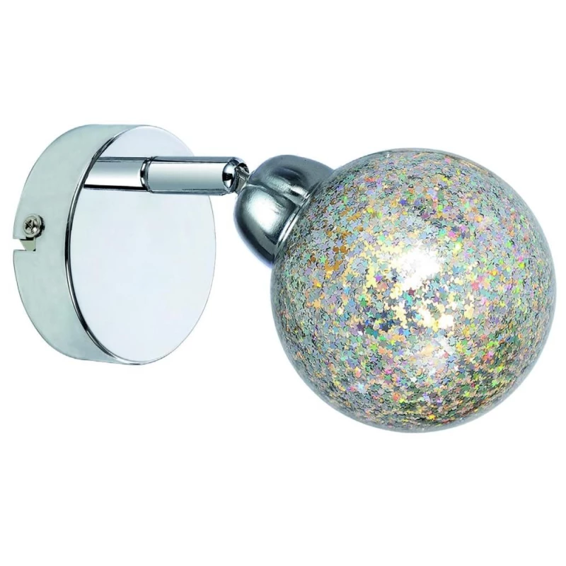 Nástenné LED bodové svetlo KALEIDOSCOPE - 1xG9, 4W, 3000K (teplá biela), chrómované