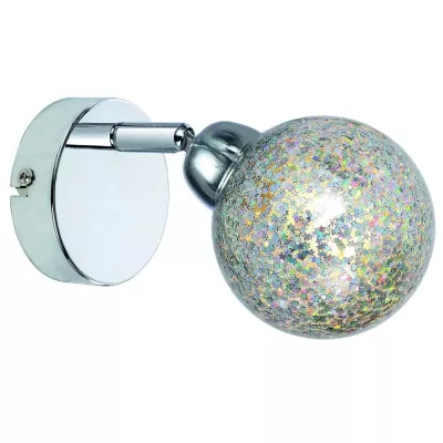 Nástenné LED bodové svetlo KALEIDOSCOPE - 1xG9, 4W, 3000K (teplá biela), chrómované