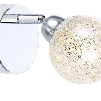 Nástenné LED bodové svetlo KALEIDOSCOPE - 1xG9, 4W, 3000K (teplá biela), chrómované