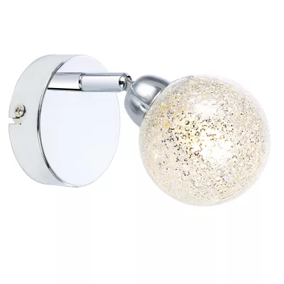 Nástenné LED bodové svetlo KALEIDOSCOPE - 1xG9, 4W, 3000K (teplá biela), chrómované