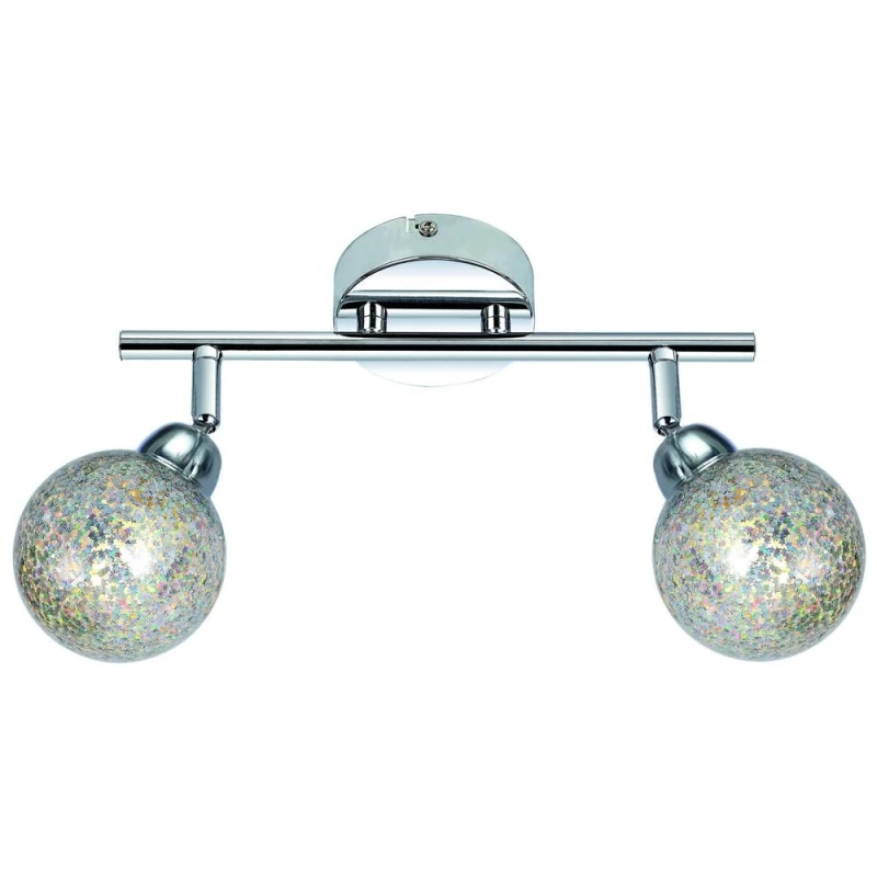 Nástenné / stropné LED bodové svetlo KALEIDOSCOPE - 2xG9, 4W, 3000K (teplá biela), chrómované