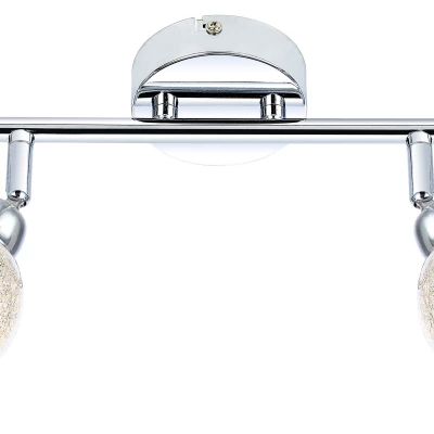 Nástenné / stropné LED bodové svetlo KALEIDOSCOPE - 2xG9, 4W, 3000K (teplá biela), chrómované