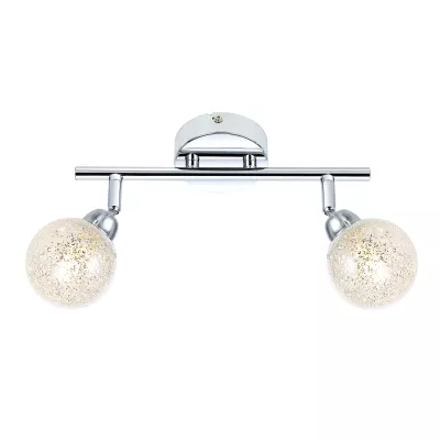 Nástenné / stropné LED bodové svetlo KALEIDOSCOPE - 2xG9, 4W, 3000K (teplá biela), chrómované