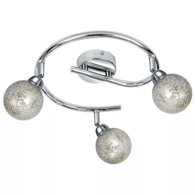 Stropné LED bodové svetlo KALEIDOSCOPE - 3xG9, 4W, 3000K (teplá biela), chrómované