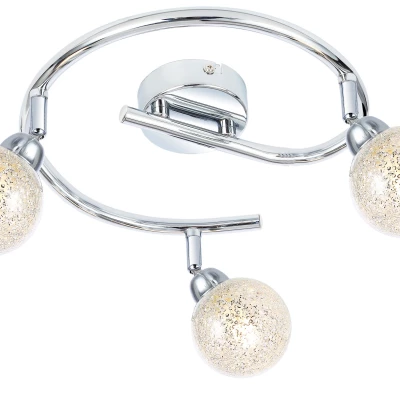Stropné LED bodové svetlo KALEIDOSCOPE - 3xG9, 4W, 3000K (teplá biela), chrómované